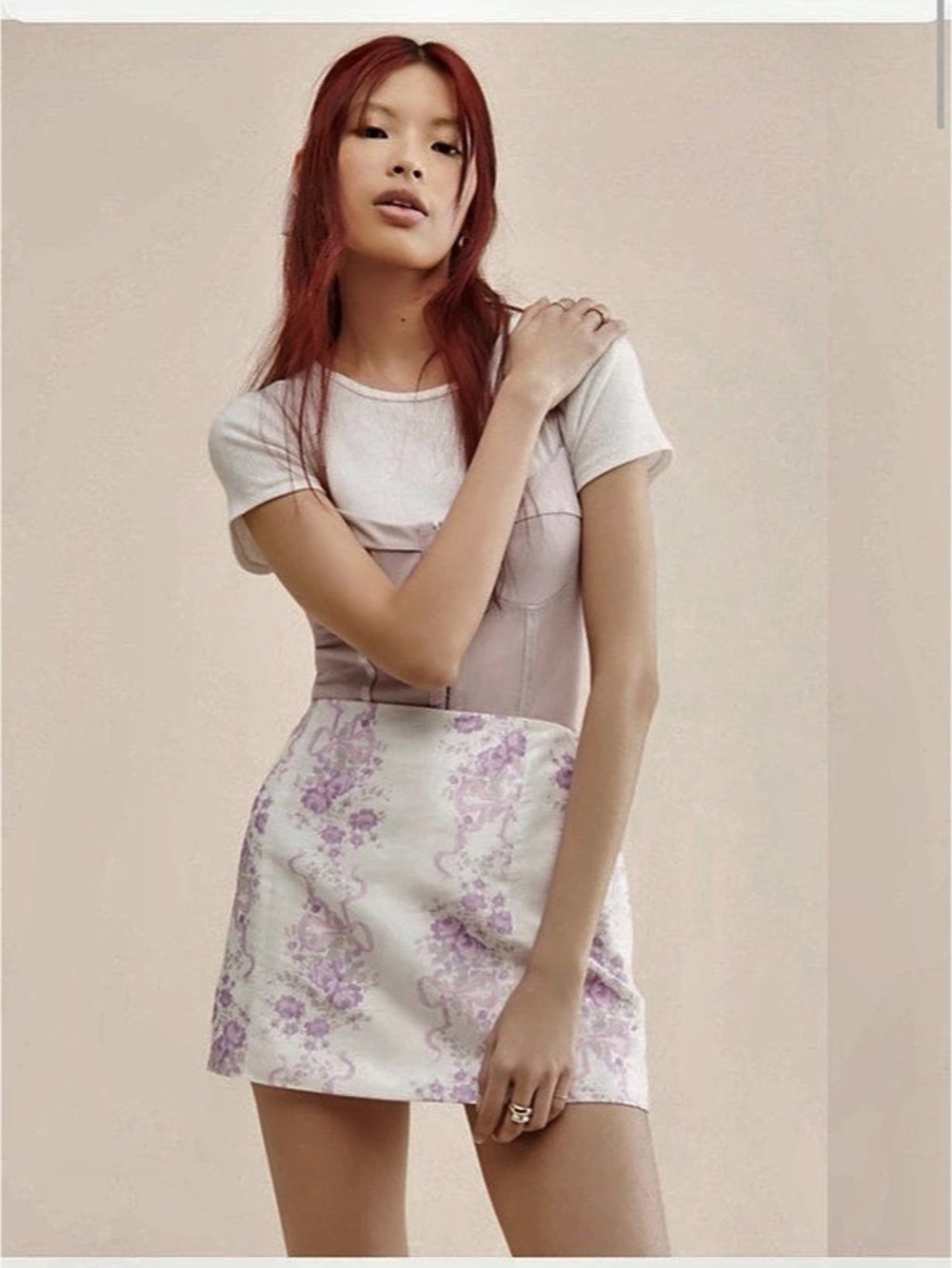 LoveShackFancy Charma Mini Skirt size 8